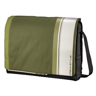 Сумка для ноутбука 15.6" Aha Urban Styles Messenger Hyde H-101390 green/white 38x26х4cm