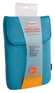 Сумка-чехол для ноутбука Buro BU-090325G 10" бирюзовый неопрен внутр разм 260х185х20мм