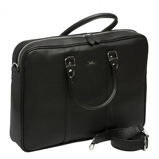 Сумка для ноутбука Buro BU-100PU17BL 17" женская черная полиуретан