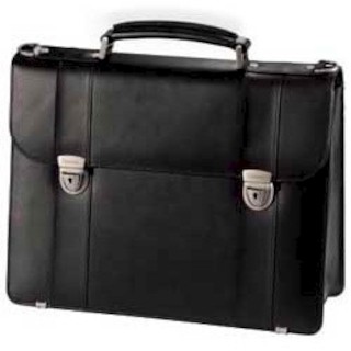 Портфель Hama H-23790 для ноутбука Business 15.6" (40 см) 38.5 х 28 х 4 см кожа черный