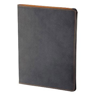 Чехол Hama H-107894 Alicante для Apple iPad 3/4 ф-ция подставки нат.кожа синий/рыжий