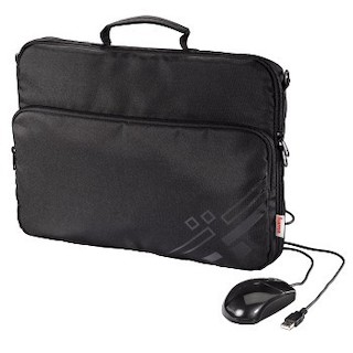 Комплект Hama H-53898 MAZZANO: cумка для ноутбука 15.6" (40 см) + оптическая мышь черный