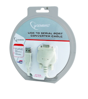 Конвертер COM устройство -> USB порт Gembird/Cablexpert UAS111, DB9M/AM, 1.8м, пакет
