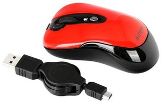 Мышь A4 K4-61X-5 Red optical full speed USB