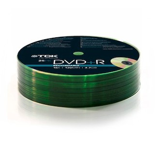 Диск DVD+R TDK 4.7Gb 16x Bulk (25шт) (t78649)