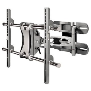 Кронштейн для ТВ Hama  XL 63"/160см VESA800*400 до 90кг fullmotion (наклон/поворот) сереб (H-84006)