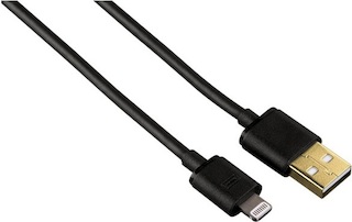 Кабель Hama H-102094 USB A - Apple Lightning (m-m) для Apple iPhone 5 1.5 м черный