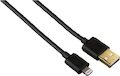 Кабель Hama H-102094 USB A - Apple Lightning (m-m) для Apple iPhone 5 1.5 м черный