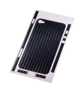 Защитная пленка Hama Carbon для корпуса Apple iPhone 4 синий (H-108152)