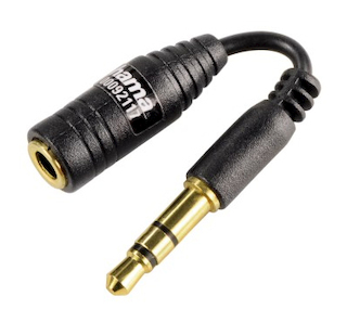 Переходник Hama H-92117 для Apple iPhone для аудиоколонок/наушников 3.5mm черный