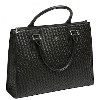 Сумка для ноутбука Buro BU-005PU13.3BL 13.3" женская черная полиуретан