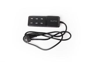 Сетевое з/у QUMO 7.1A 6 USB black Energy