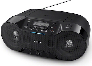 Аудиомагнитола Sony ZS-RS70BT черный