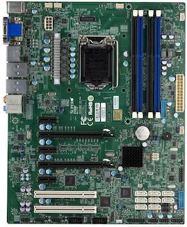 Материнская плата SuperMicro MBD-X10SAE-B Socket-1150 Intel C226 DDR3 ATX AC`97 8ch(7.1) 2xRJ45 Giga