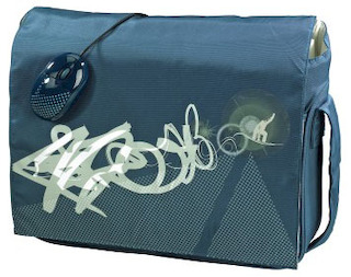 Комплект Hama Boarder (cумка для ноутбука 15.6" + мышь) серый/зеленый (H-53881)