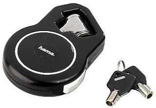 Замок для ноутбука Hama H-39798 1.15м выдвижной стальной трос с пластиковым покрытием 2ключа