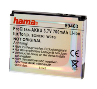 Аккумулятор Hama H-89463 для Sony Ericsson W910i