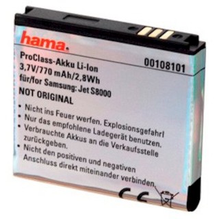 Аккумулятор Li-Ion Hama H-108101 3.7В/770мАч для Samsung Jet S8000