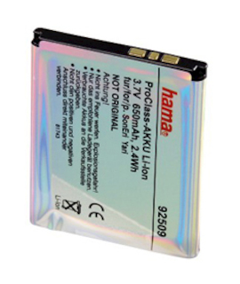 Аккумулятор Li-Ion Hama H-92509 3,7В/650мАч для Sony Ericsson Yari