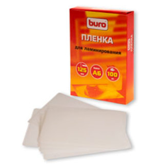 Плёнка Buro BU-6LP125 для ламинирования А6 111х154мм 125мкм 100шт