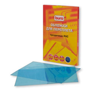 Обложка Buro BU-PVC015bl A4 синяя PVC 150мкм 100шт