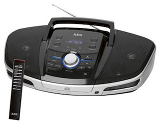 Аудиомагнитола AEG SRP 4354 BT черный/серый