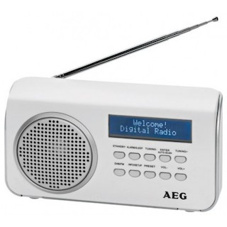 Радиоприемник AEG DAB 4130 Белый цифровой, FM+DAB