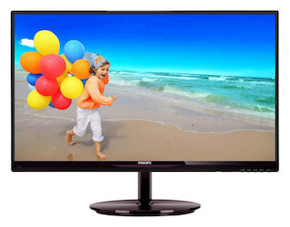 Монитор Philips 234E5QDAB 23"; 16:9; AH-IPS; W-LED; 1920x1080; 6 ms178/178 (CR>10)°; 250cd/m2; DVI-D;  D-sub; MHL-HDMI; Glossy Blfck