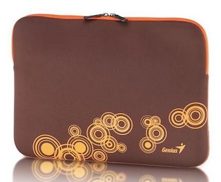 Чехол для ноутбука 13-14" Genius GS-1401 brown/orange полиэстер