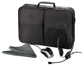 Комплект Hama Starter-Kit (cумка для ноутбука 17.3" + гарнитура мышь+ 800 dpi) (H-39781)