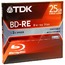 Диск TDK Blu-ray BD-RE (1x-2x) 25Gb FJC (1шт) (t19794) BD-RE25JC2XE