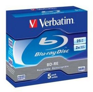 Диск BD-RE Verbatim 25Gb 2x Jewel Case (5шт) 43615