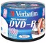 Диск DVD-R Verbatim 4,7Gb 16x Cake Box InkJet Printable (50шт) 43533
