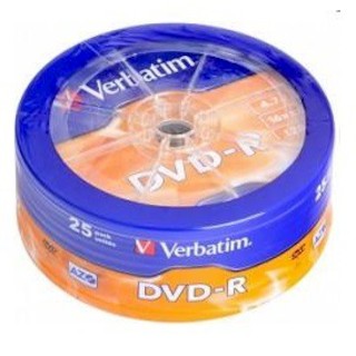 Диск DVD-R Verbatim 4.7Gb 16x AZO matt silver wagon wheel (25шт) 43730