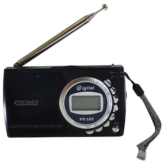 Радиоприемник Сигнал РП-102 Черный