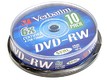 Диск DVD-RW Verbatim 4.7Gb 6x Cake Box (10шт) 43585