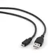 Кабель USB Am - micro USB 0,5м Gembird/Cablexpert CCP-mUSB2-AMBM-0.5M, AM/microBM 5P, 0.5м, экран, черный, пакет