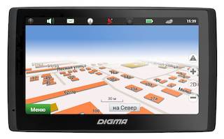 Навигатор Автомобильный GPS Digma Way 5.1w 5" 480x272 4Gb microSDHC черный Navitel