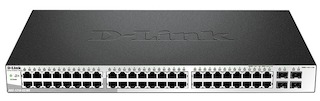 Коммутатор D-Link (DGS-1210-52/ME/A1A) 48-портов 10/100/1000BASE-T 4 SFP Ports