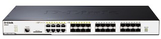 Коммутатор D-Link (DGS-3120-24SC/B1ARI) 24-порта 10/100/1000BASE-T 16 SFP ports, 8 Combo 1000BASE-T/