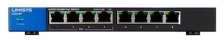 Коммутатор Linksys (LGS108P-EU) 8-портов 10/100/1000BASE-T PoE+ неуправляемый