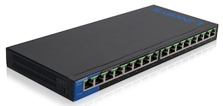 Коммутатор Linksys (LGS116P-EU) 16-портов 10/100/1000BASE-T PoE+ неуправляемый