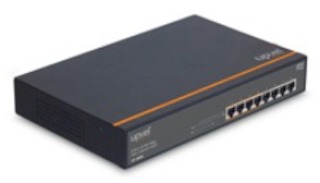 Коммутатор Upvel (UP-208FE) 8-портов Gigabit PoE+ с четырьмя PoE+ портами до 30Вт на порт (металличе