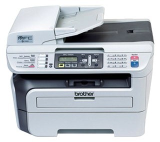 МФУ Brother лазерный MFC-7440NR (принтер/цветной сканер/копир/факс) печать 22стр/мин копир.22стр/мин