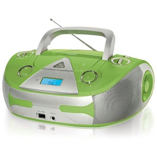 Аудиомагнитола BBK BX325U салатовый/серебристый