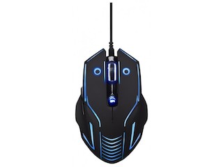 Мышь Oklick 735G INTERCEPTOR черный (800/1600/2400dpi) USB игровая (6кнопок)