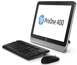 Моноблок HP ProOne 400 AIO 23" HD Cel G1840T/4Gb/500Gb/DVDRW/W8.1Pro64dng/WiFi/BT/клавиатура/мышь