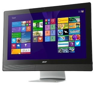 Моноблок Acer Aspire Z3-615 23" FHD Touch i5 4200M/4Gb/1Tb/GT840M 2Gb/DVDRW/MCR/W8.1/WiFi/BT/white 1920*1080/Web/клавиатура/мышь