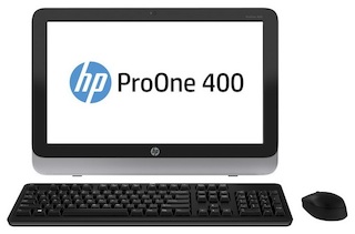 Моноблок HP ProOne 400 AIO 23" HD P G3240T/4Gb/500Gb/DVDRW/W8.1EM/WiFi/BT/клавиатура/мышь