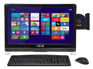 Моноблок IRU T2301 23.6" FHD i5 4440/6Gb/1Tb/GT740M 1Gb/DVDRW/MCR/DOS/WiFi/Web/клавиатура/мышь